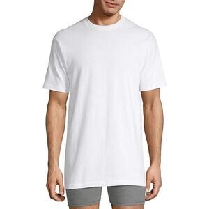 Stafford Essentials Classic Fit White Short Sleeve Crew Neck T-Shirt Men's Small